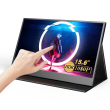 UPERFECT 15.6'' Touchscreen Portable Monitor - Full HD 1920x1080 USB-C External Display with Dual Type-C & Mini HDMI for Laptops