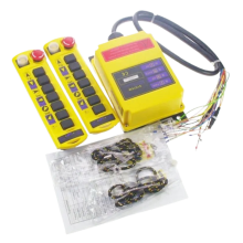 Dual-Speed Crane Radio Remote Control System with Emergency Stop and Dual Transmitters