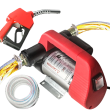 Universal Electric Fuel Transfer Pump: Self-Priming, Automatic Stop, 12V/24V/220V Diesel Compatible