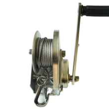 Heavy-Duty 304 Stainless Steel Hand Winch - 1800lbs Capacity, 10m/25m Cable, Self-Locking Boat Windlass for Trucks & Auto Lifting