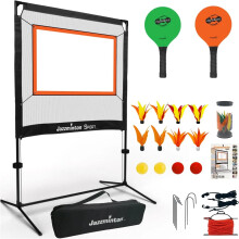 Jazzminton Sport Set: Indoor & Outdoor Pickleball Alternative with No Boundaries