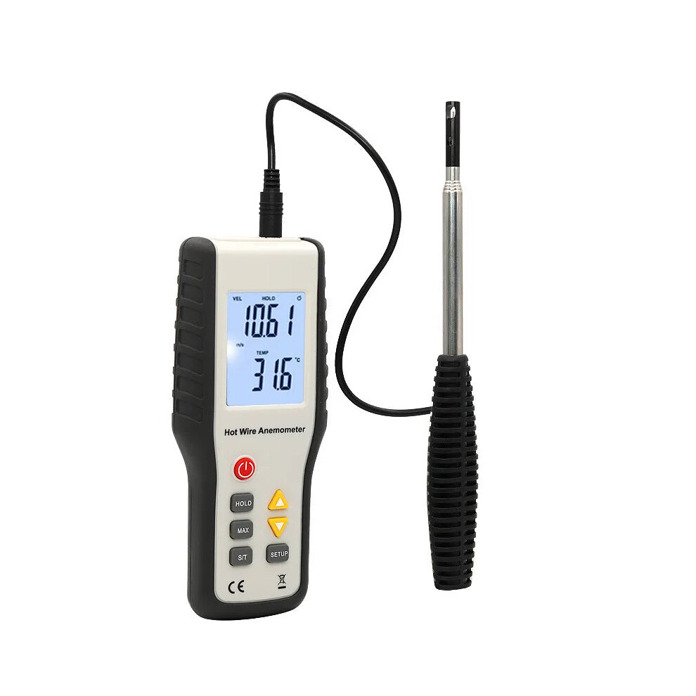 Ht9829 High-Sensitivity Thermal Anemometer With Air Volume Meter For Accurate Wind And Temperature Measurements 313103778784