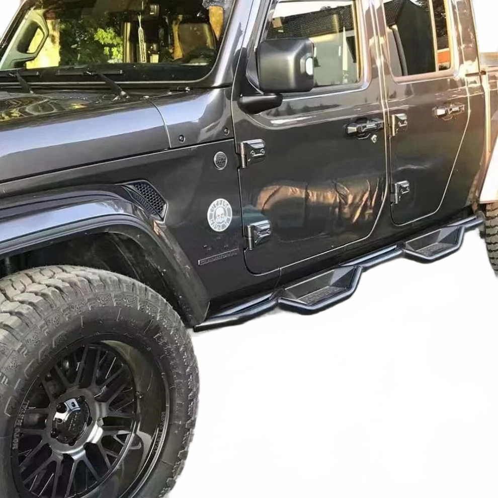 Heavy-Duty Steel Running Boards For Jeep Gladiator Jt - Model Jt1002 By Lantsun 7445052932931