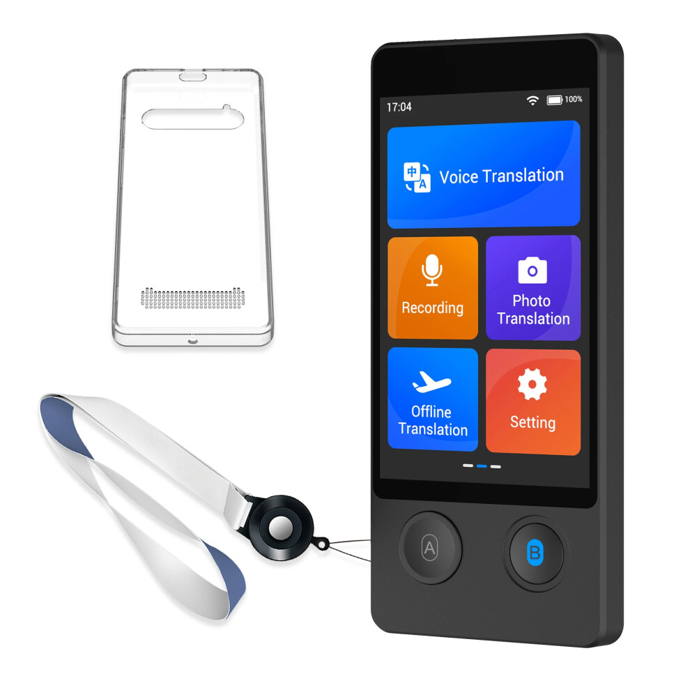 Wooask W12 Two-Way Offline Voice Translator - 98% Accuracy, Instant Translation In 0.5 Seconds For Travel & Business 313049315340