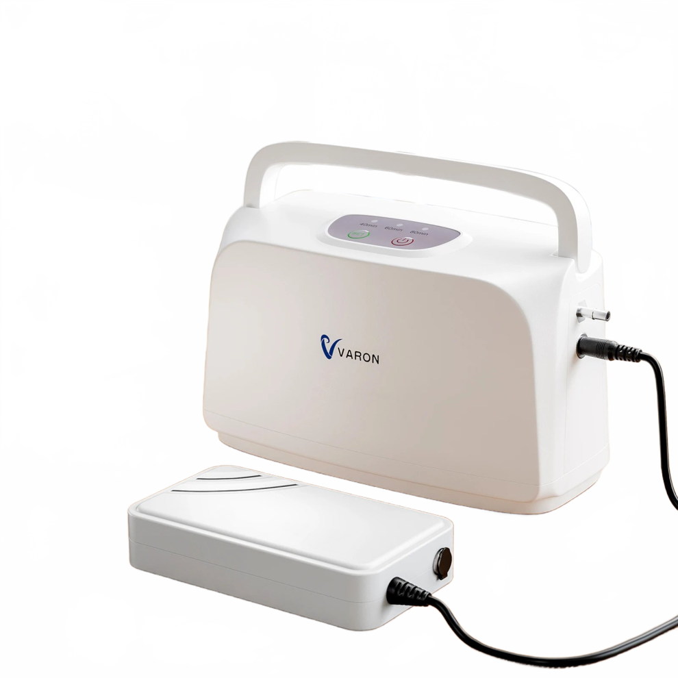 Varon Nt Oxygen Concentrator Machine - 3 Liters, Pulse Flow, Battery & Ac/Dc Powered (110-220V) For Travel, Outdoor, And Car Use 7445002980906