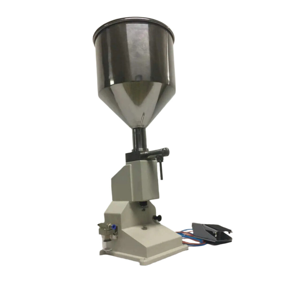 Compact 100ml Pneumatic Filling Machine for Creams, Pastes & Liquids - Stainless Steel A02