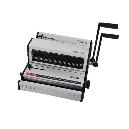 Multi-Function Desktop Binding Machine: 2-in-1 Large Floor Iron Ring Binder