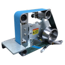 Compact 220V 0.75kW Belt Grinder & Polisher with 915x50mm Abrasive Belt for Precision Grooving