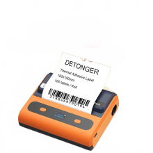 Detonger DP40S 4-inch draadloze draagbare etikettenprinter - Inktloze barcode- en etiketmarkering, 28-122 mm