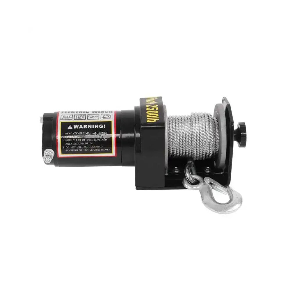 Versatile 2500Lb Electric Tow Winch For Lifting, Towing, And Replacement 726084252769