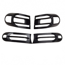 Toyota FJ Cruiser Black Body Kit: Front & Rear Light Covers with Modified Tail Light Guard Frame - Premium Car Accessories