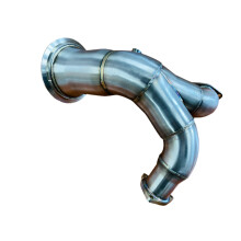 High-Performance SS304 Catless Downpipe for Audi S4 B9 3.0T (2017-2022) - Kungfu Competition Series