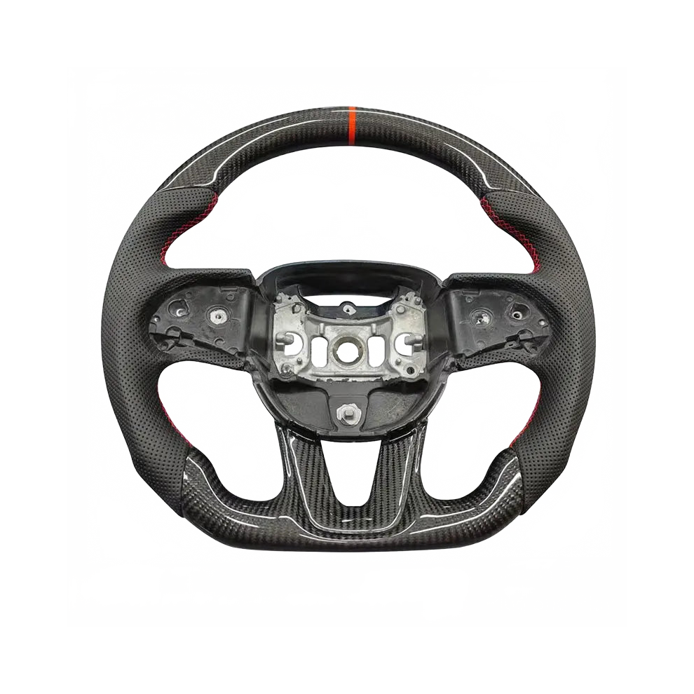 Premium Carbon Fiber Steering Wheel For Dodge Challenger, Charger, Hellcat & Jeep Grand Cherokee 7445012870877