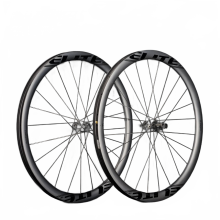 EliteWheels SLR Carbon Gravel Wheelset - 36T Ratchet System, Disc Brake, 700c Cyclocross Wheels, Center Lock, Shimano XDR Hub, 35x32mm