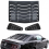 Matte Black Rear & Side Window Louvers Kit for Ford Mustang 2005-2014 1