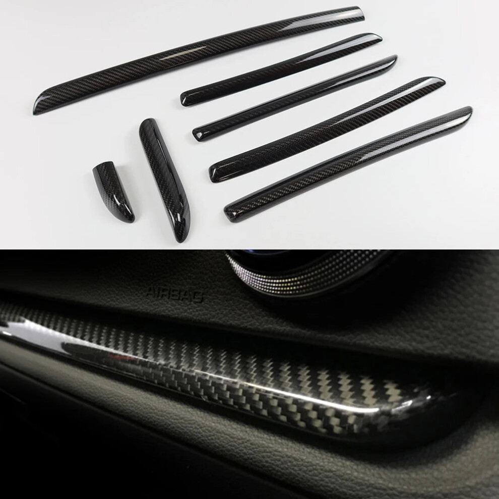 Audi A3/S3/Rs3 8V (2014-2019) Carbon Fiber Inner Door Panel Trim - 7-Piece Set 711181240467