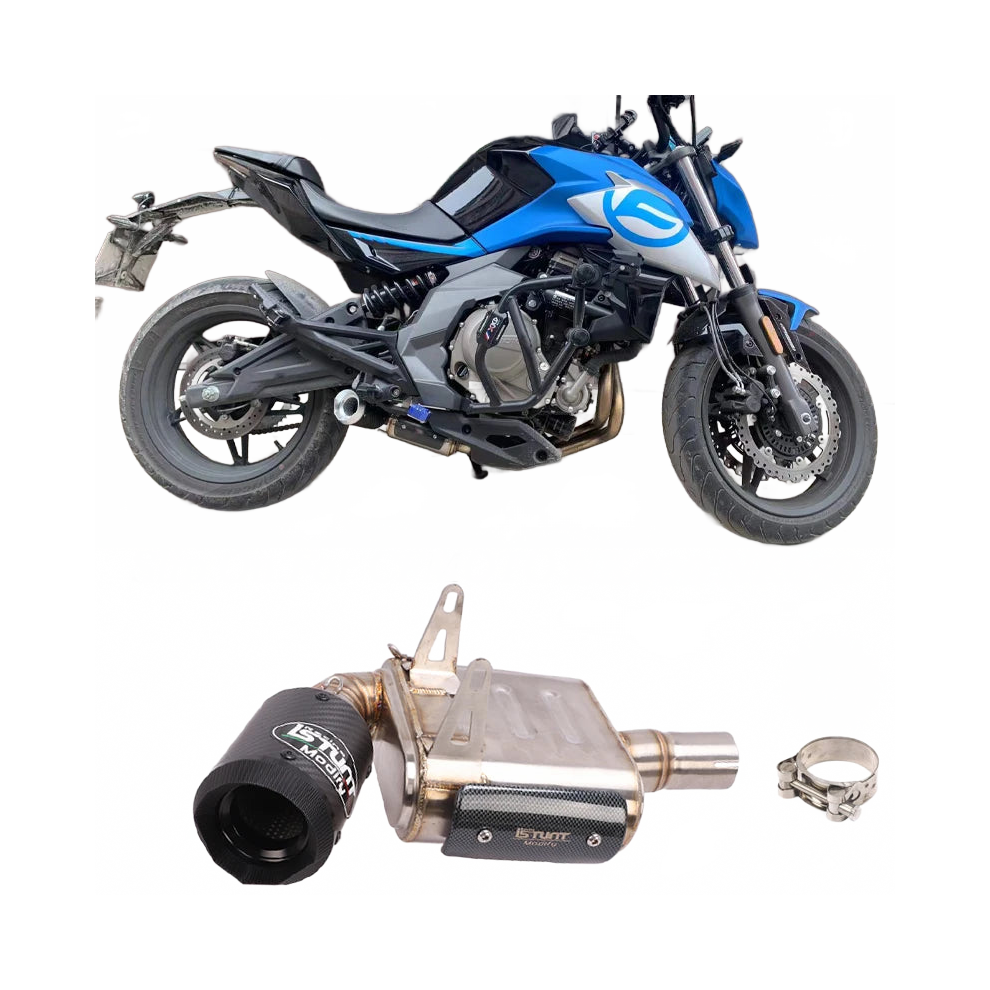 Cfmoto Nk400/Nk650 Motorcycle Exhaust Tube: Modified Link Pipe Eliminator With Enhanced Muffler Connection 313054860897
