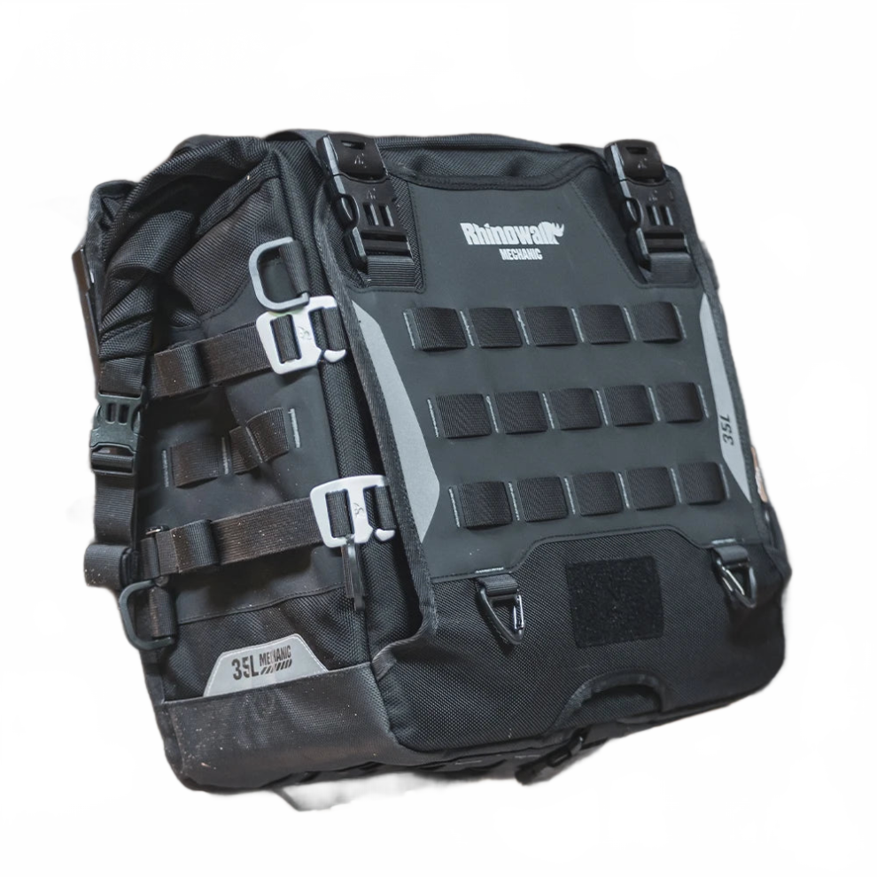 Rhinowalk 35L Waterproof Motorcycle Side Pannier Bag - Anti-Fall Saddle Tail Rear Travel Luggage Storage 313022478444
