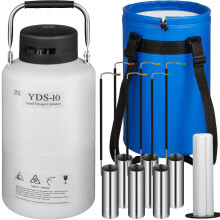 Premium aluminiumlegering vloeibare stikstoftank - 3L & 10L capaciteit, I voor cryogene opslag - EU-goedkeuring