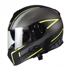 Vcoros Full Face Motorcycle Helmet with Integrated Bluetooth, Dual Lens, ECE & DOT Certified - Perfect for Motocross Adventures