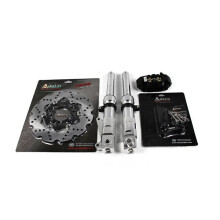 Complete Front Fork Kit with Rotor, Caliper & Bracket for Low Down Ruckus