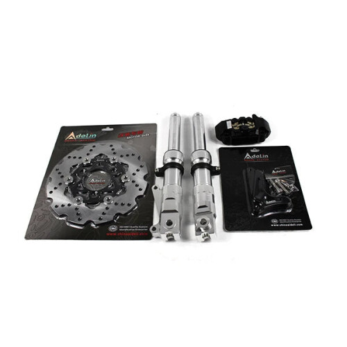 Complete Front Fork Kit with Rotor, Caliper & Bracket for Low Down Ruckus