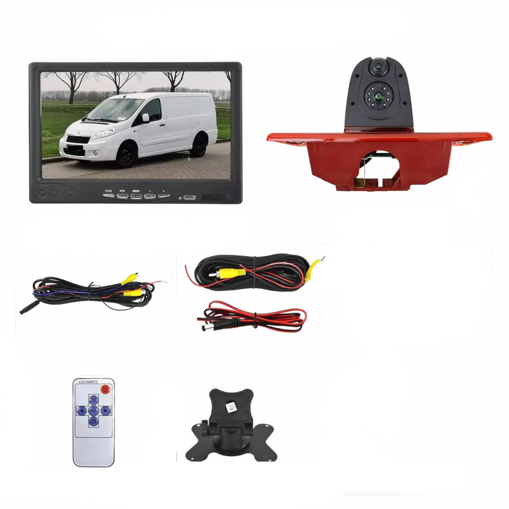 Dual Camera Rear View & Brake For Peugeot Expert, Fiat Scudo, Citroen Jumpy, Toyota Proace (2007-2016) Light 726084590861