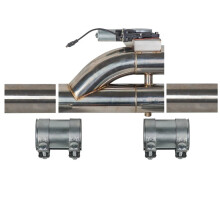 SS304 3-Inch Electric Exhaust Cut Out Valve Kit with Remote & Dual Clamps