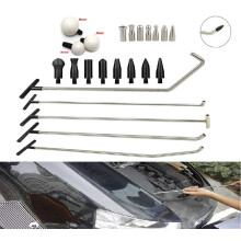 Comprehensive Paintless Dent Repair Kit with Hook Rods for Auto Body and Hail Damage Removal