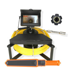 Advanced 4.3'' Sewer Pipe Inspection Camera with 512Hz Locator, 16GB DVR, IP68 Waterproof, 5600mAh Battery