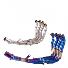 60mm Exhaust System Upgrade for Yamaha YZF R1 MT10 (2015-2019) - Modified Middle Front Link Pipe & Motorbike Muffler