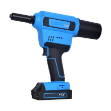 High-Power Electric Rivet Gun with Automatic Blind Riveter - 1/4 Capacity for Steel & Aluminum, Includes Charger & Battery