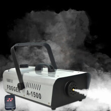 1500W Professional Thermostatic Fog Machine with Remote & Wired Control for DJ, Disco, Wedding & Stage Lighting
