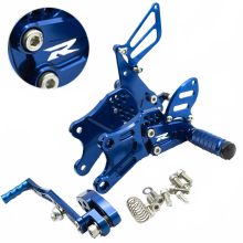 Adjustable Quick Shifter Rearset Footrest for Suzuki GSXR1000 (2017-2020) - Premium Motorcycle Footpeg Kit