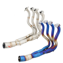 Kawasaki ZX6R 636 (2009-2021) Modified Motorcycle Exhaust System with Front Link Pipe