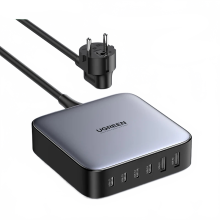 Ugreen 200W GaN Fast Charger - 6-in-1 Desktop Adapter for iPhone 16/15 Pro, Xiaomi, Samsung, Tablets & MacBook