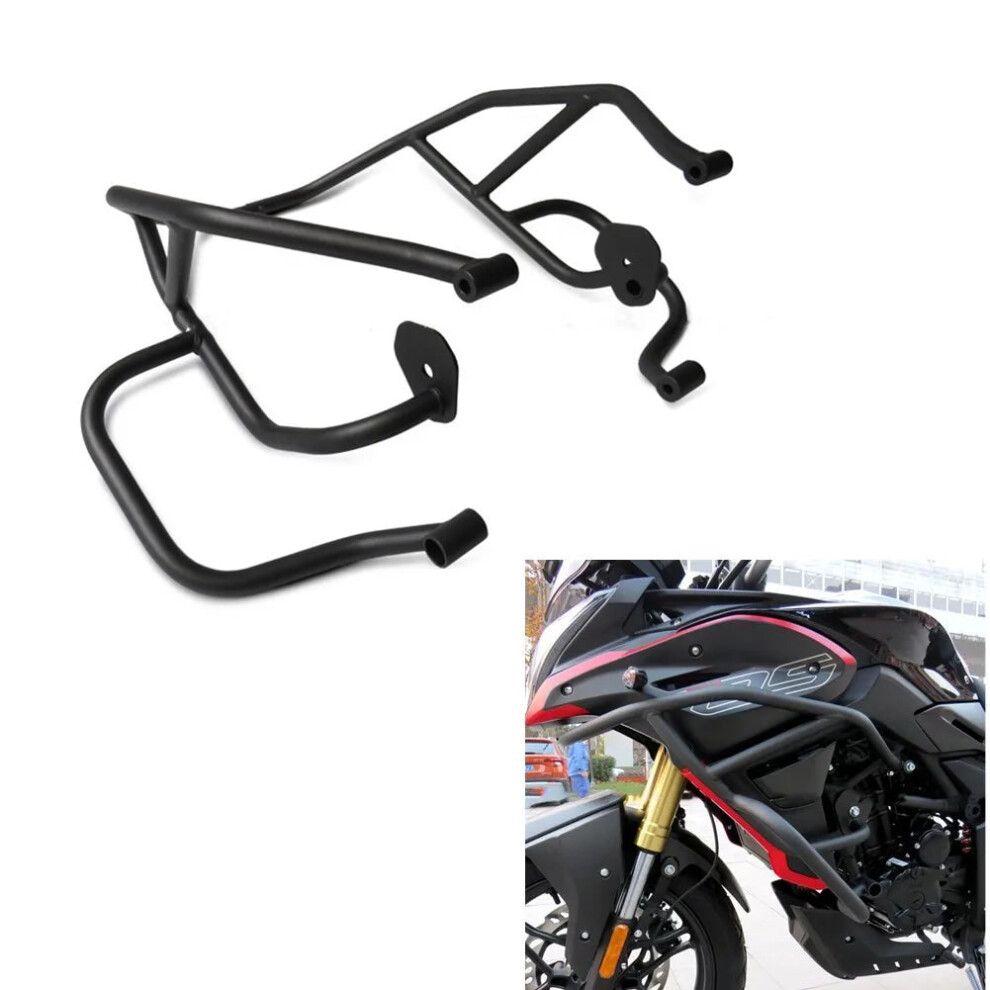 Customized & Crash Bars For Loncin Voge 300Ds Lx300 6L - Engine Protection Bumper Black/Silver 7445000514592