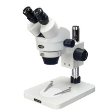 Amscope 7x-45x Zoom Binocular Stereo Microscope with Table Pillar Stand - Special Offer
