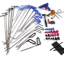 21-Piece Paintless Dent Repair Kit with Rods, Dent Pullers, Tap Down Tabs, and Dent Lifter for Car and Household Use