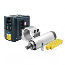 Hochleistungs-Spindelmotor-Kit mit 2,2 kW Leistung, Luftkühlung, 24000 U/min Frequenzumrichter, RS485-Schnittstelle, ER20-Spannzange und 80-mm-Spannv