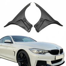 KZ Style Carbon Fiber Front Vented Cooling Fender Pair for Seriescar Body Kit