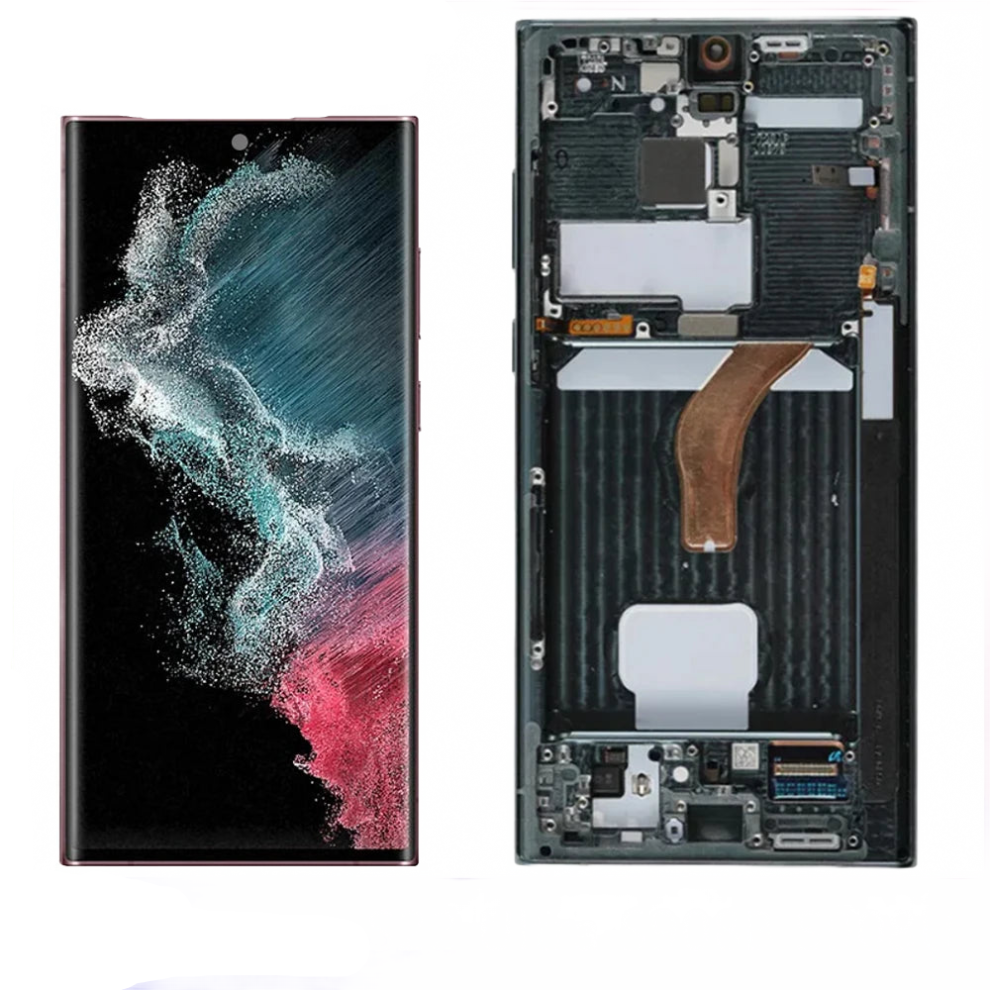Samsung Galaxy S22 Ultra Lcd Screen Display With Frame - Compatible With S908b/S908u Models (6.8) 313057345322