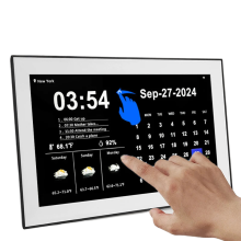 15.6-Inch WiFi Digital Calendar with Touchscreen: Desktop Planner & Weather, Medicine Reminder for Dementia & Alzheimer's