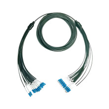 150m 12-Core Armored TPU Fiber Optic Patchcord - LC/SC/FC/ST Connectors, 6.0mm Outdoor SM FTTA Jumper
