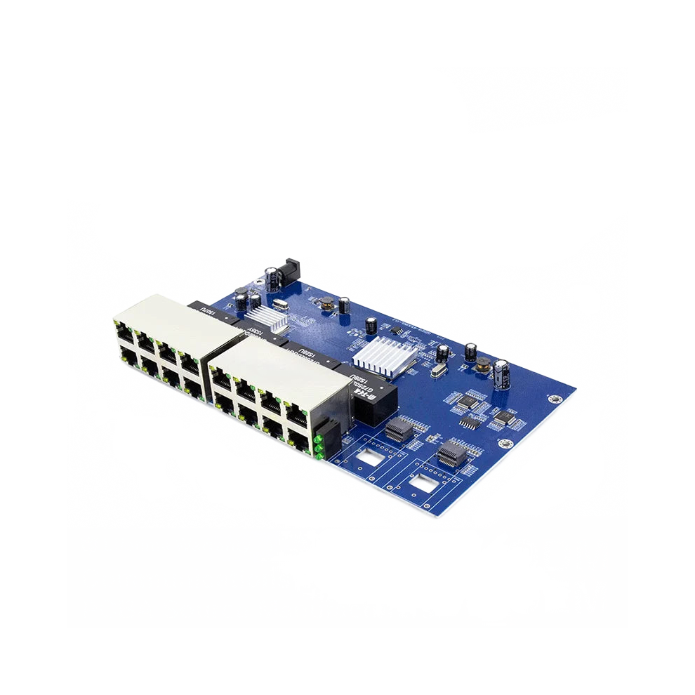 Hicomdata 16-Port Gigabit Fiber Network Switch With 2 Sfp Ports - 1000Mbps Rj45 & 10/100/1000 Optic Pcba 711181144536