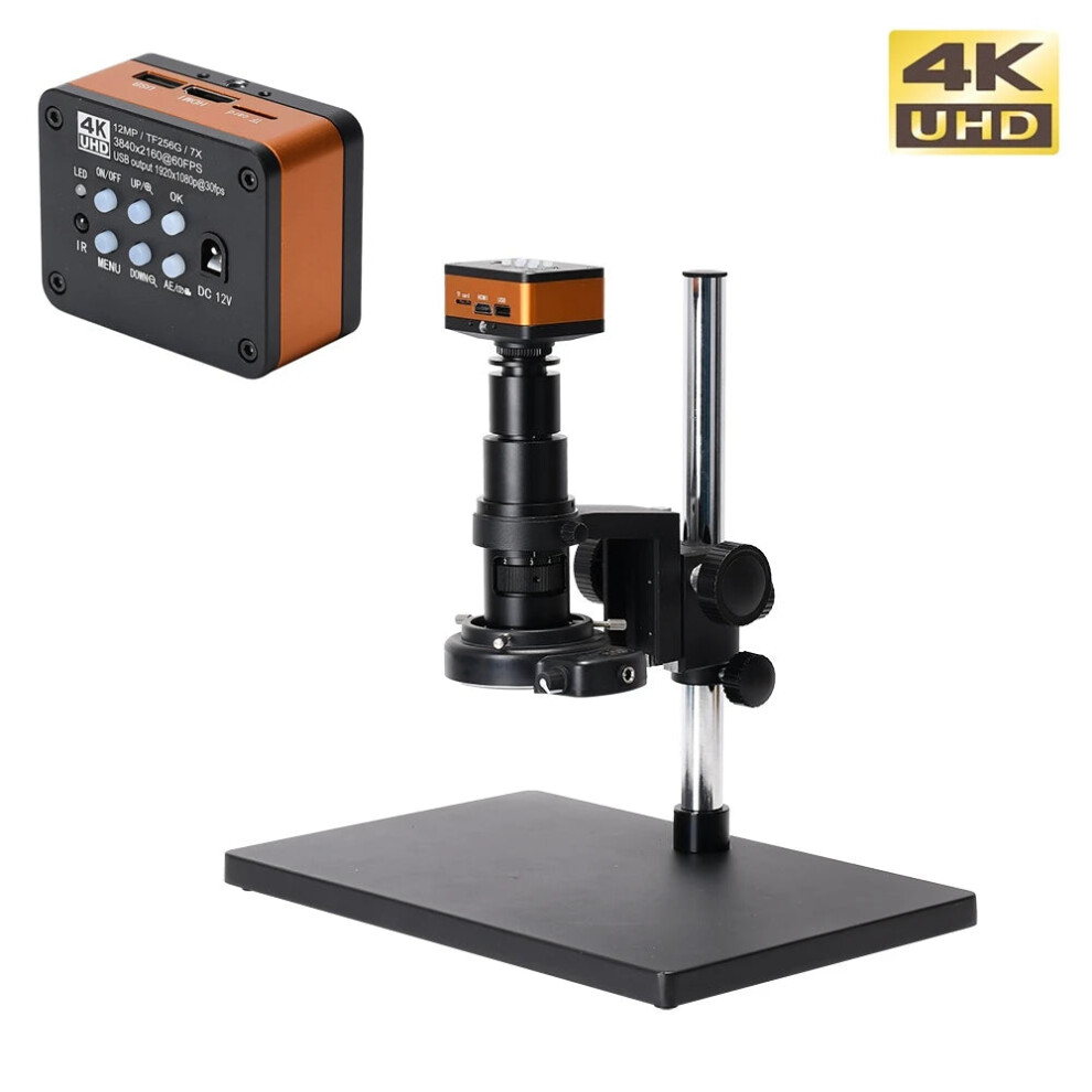 Ultra Hd 4K 60Fps Microscope Camera With 200X Parfocal Lens For Precision Phone Repair And Pcb Soldering 313016759771