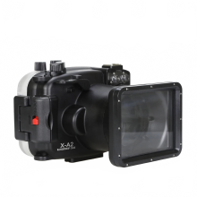 Seafrogs 130ft waterdichte onderwatercameratas voor Fujifilm XA2 met 16-50mm lenscompatibiliteit