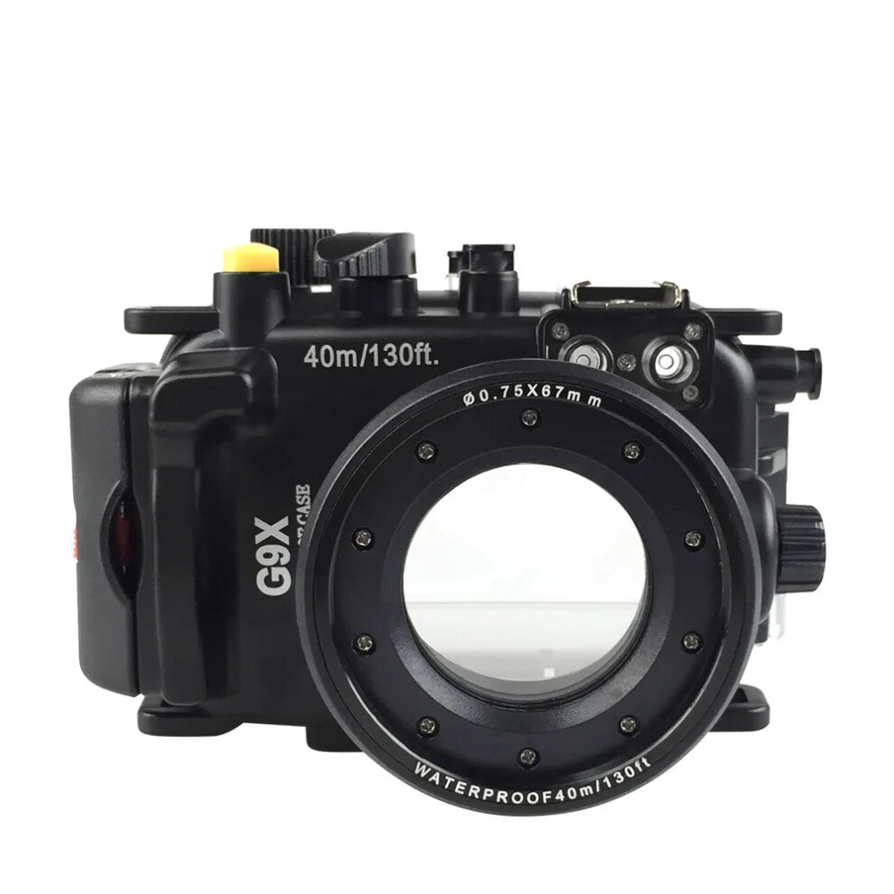 Meikon 40M/130Ft Waterproof Underwater Housing Case For Canon Powershot G9x - Durable Diving Camera Protection 313050880899