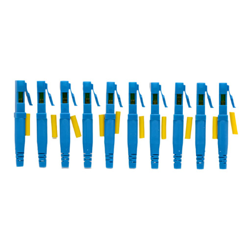 100pcs LC UPC Optical Fiber Fast Connectors - Quick Assembly for Round Cables,