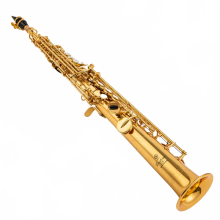 875EX Soprano Saxophone in Gold Lacquer Finish with Professional Case & Accessories - B Flat